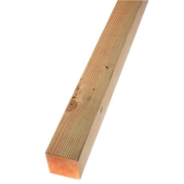 Unbranded 4 in. x 4 in. x 12 ft. Prime Lumber