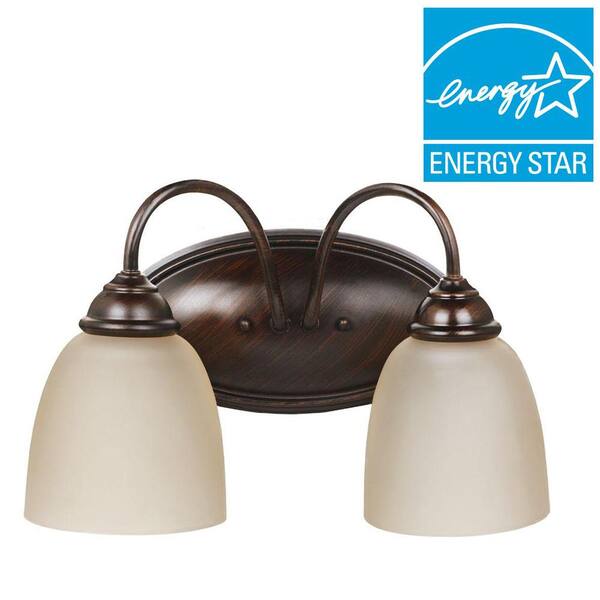 Generation Lighting Lemont 2-Light Burnt Sienna Vanity Light