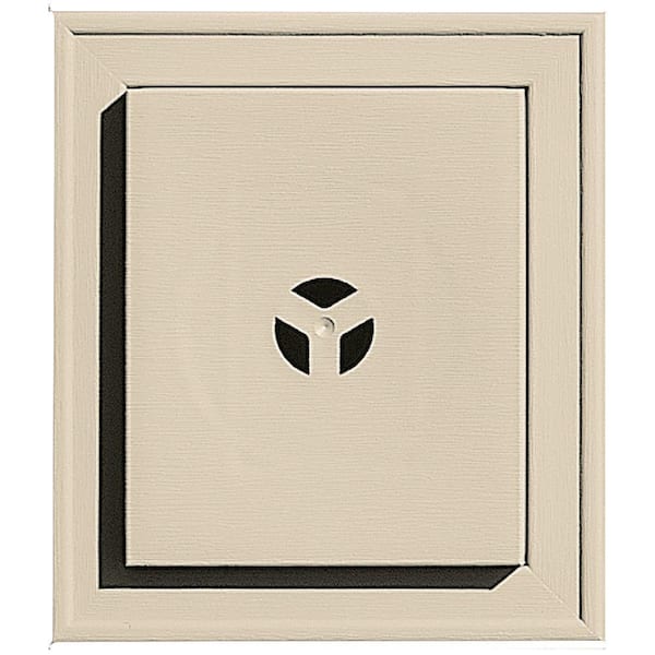 Builders Edge 7 in. x 8 in. # 049 Almond Square Mounting Block