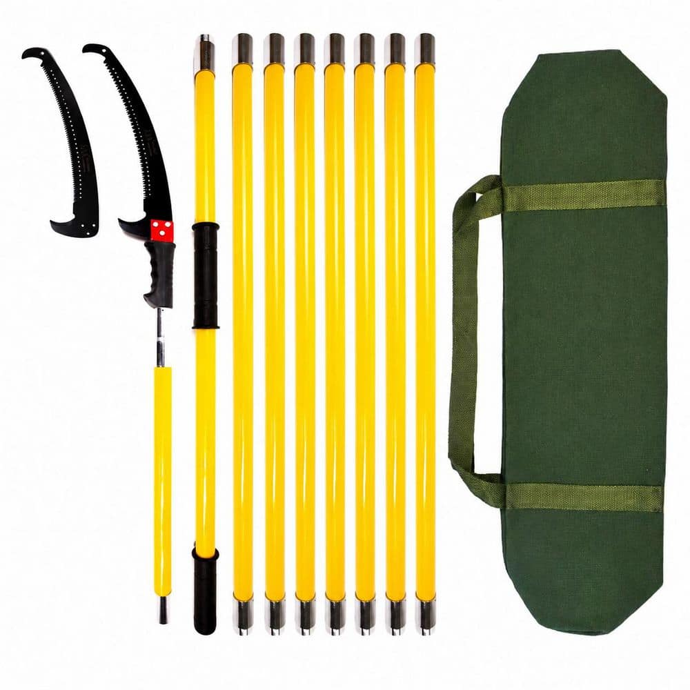 13 in. Alloy Steel Blade Pruning Saw Manual Tree Pole Saw Pruner 30 Feet w/ Epoxy Resin Handle for Branch Trimming price history on PriceWatchPro