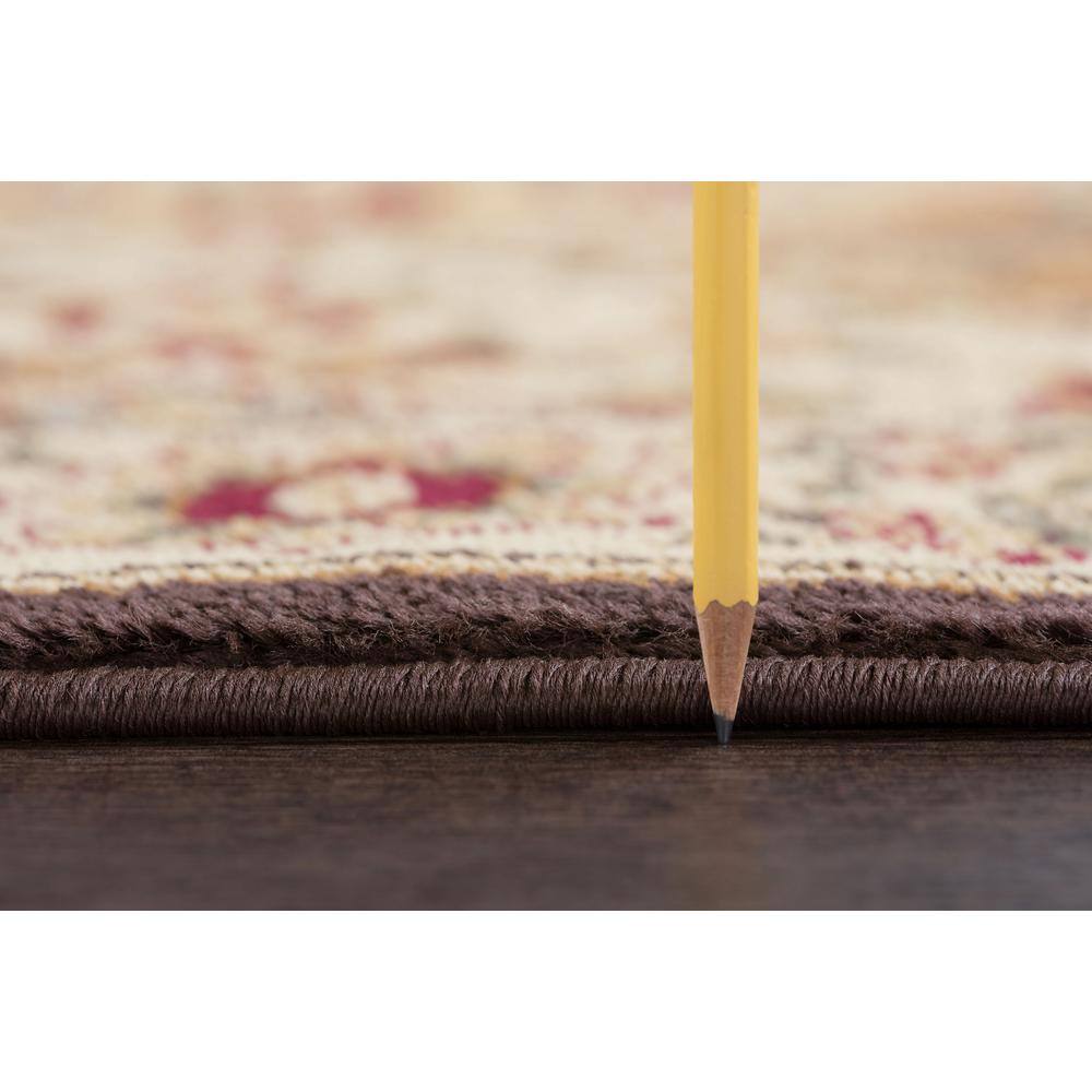 Traditional Multicolor Synthetic 5' x 7' Area Rug
