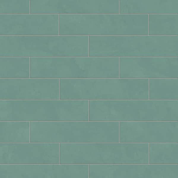 Corso Italia Urban Jade 3 in. x 12 in. Solid Concrete Look Porcelain Floor and Wall Tile (3.39 sq. ft./Case)