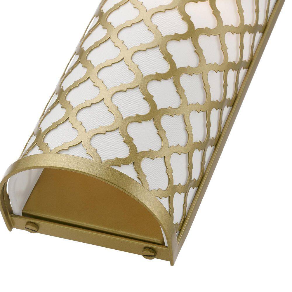 Arabesque Soft Gold Single-Light Dimmable Wall Sconce