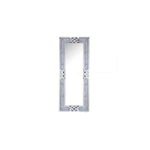 26 in. W x 63 in. H Glass Silver Standing Mirror