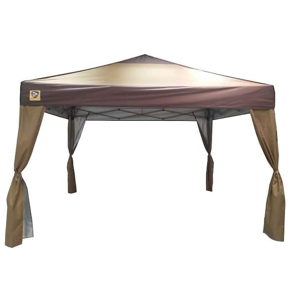 Unbranded 10 ft. x 10 ft. Lawn and Garden Outdoor Portable Canopy with Skirts, Tan