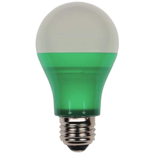 40-Watt Equivalent Green Omni A19 LED Party Light Bulb