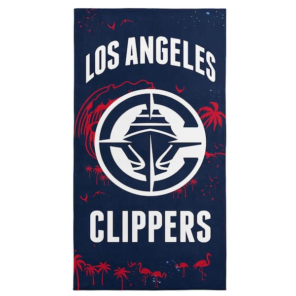 THE NORTHWEST GROUP NBA Clippers Tide Cotton/Polyester Blend Graphic Multicolor Printed Beach Towel