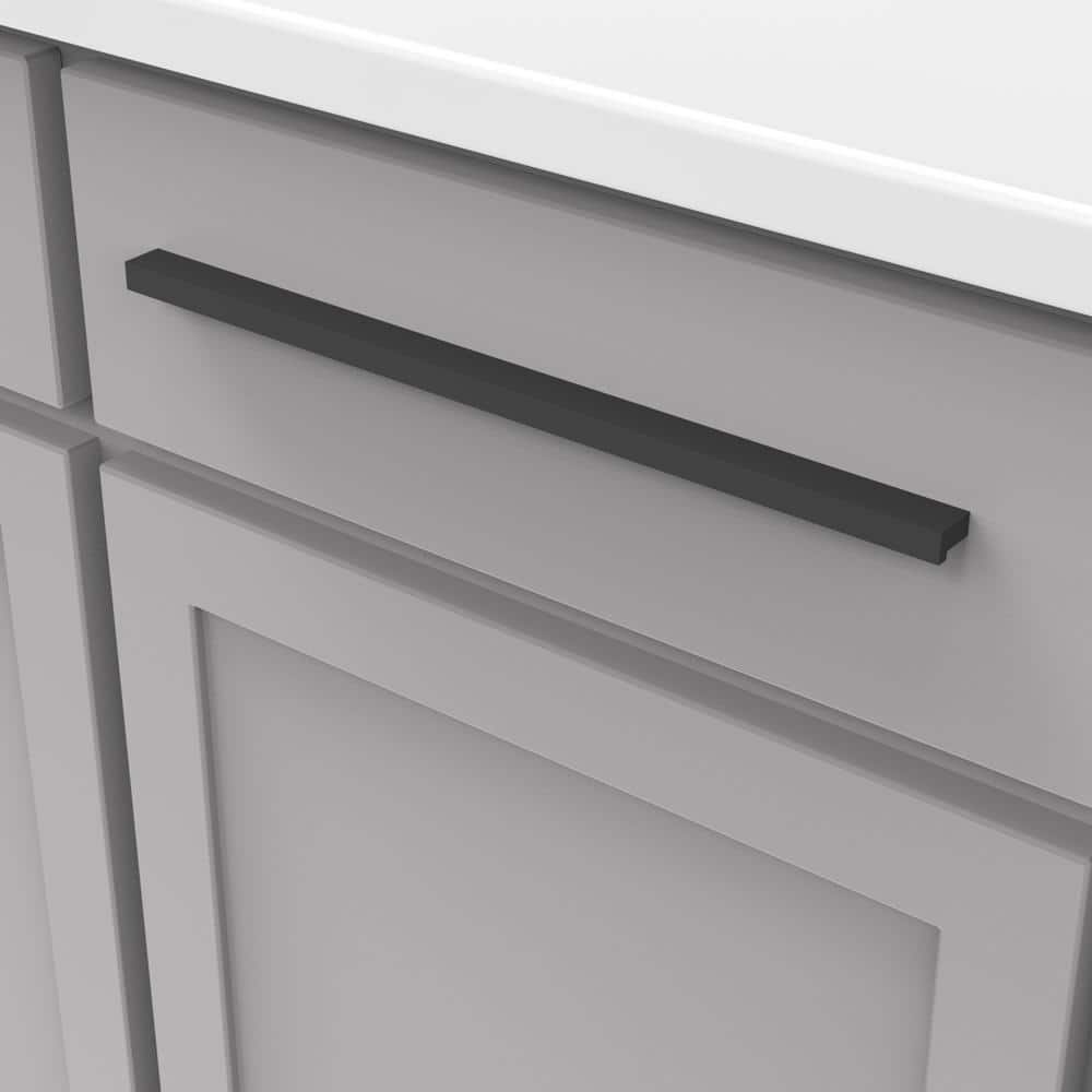 Brushed Nickel 14" Aluminum Finger Cabinet Pull