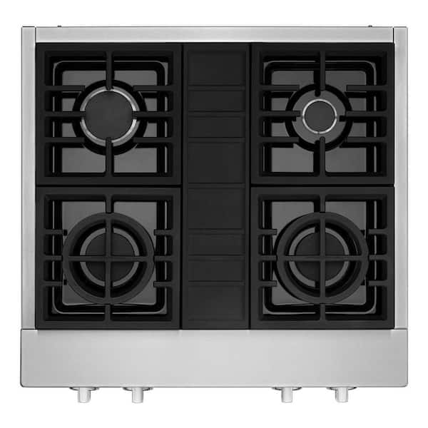 Gas Commercial Cooktop With 4 Burners
