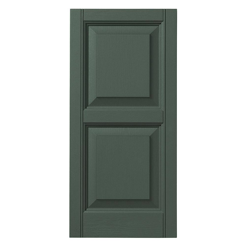 Ply Gem Shutters and Accents VINRP1535 55 Raised Panel Shutter 15 Green PlyGem Shutters and Accents 