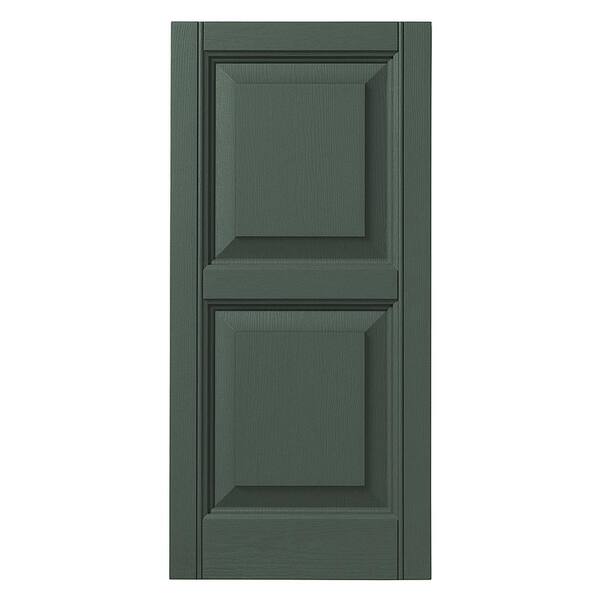 Ply Gem Shutters and Accents VINRP1535 55 Raised Panel Shutter 15 Green PlyGem Shutters and Accents 