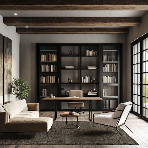 12 ft. x 15 ft. Charcoal Perfect Handwoven Jute-Blend Indoor Area Rug