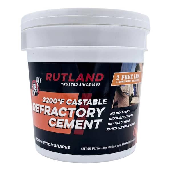 14-1/2 lbs. Castable Refractory Cement Tub for High Temperature Projects