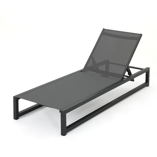 Miscool Anky Aluminum Outdoor Chaise Lounge Chair, Reclining Chair with Adjustable Backrest