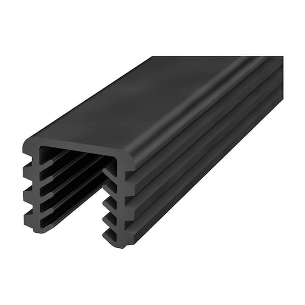 20 ft. Black Rubber Gasket for Corona and Draco Aluminum 3/8 in. Glass Handrail Systems