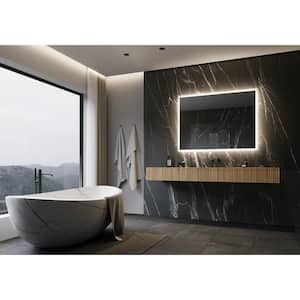 Backlit 48 in. W x 36 in. H Rectangular Frameless Wall Mounted Bathroom Vanity Mirror 3000K LED
