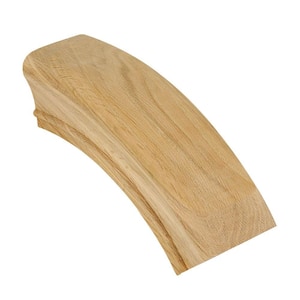Stair Parts 7213 Unfinished Red Oak 60° Over-Easing Handrail Fitting