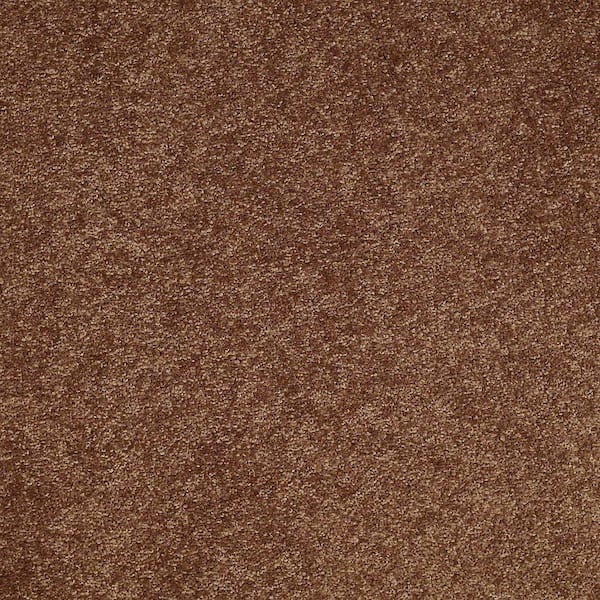 Brave Soul II - Satchel - Orange 15 ft. 44 oz. Polyester Texture Installed Carpet