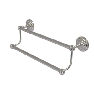 Prestige Que New Collection 30 in. Double Towel Bar in Satin Nickel