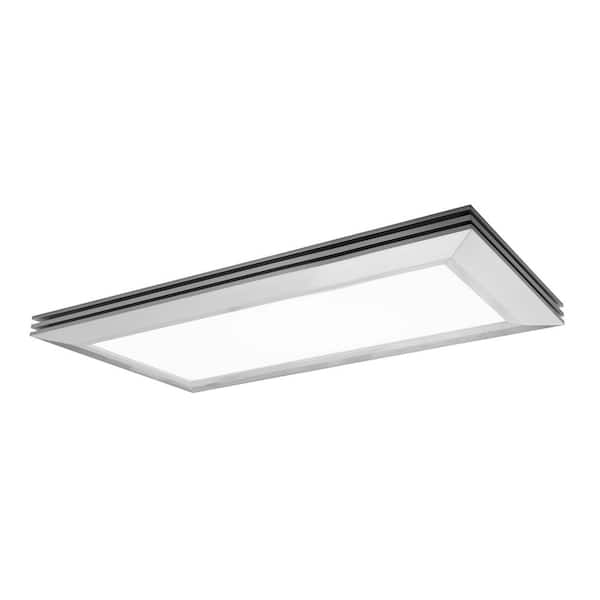 AFX Sloane 27 in. 25.8-Watt Satin Nickel Integrated LED Flush Mount