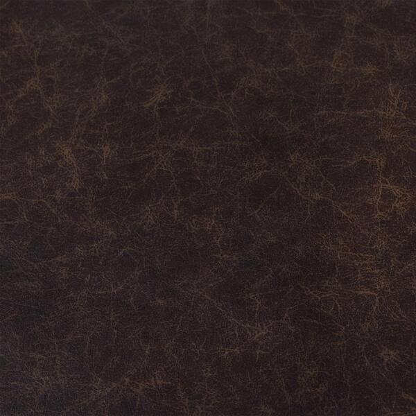 Jennifer Taylor 4x4in Vintage Brown, Brown Faux Leather Fabric