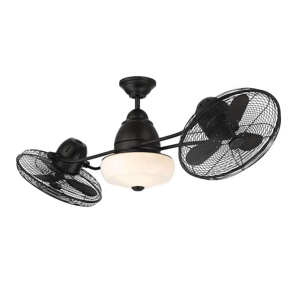 Craftmade Bellows II 48-in Brushed Nickel LED Indoor/Outdoor Ceiling Fan with Remote (6-Blade)
