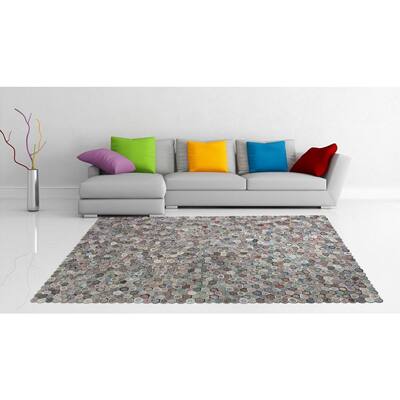 5'x8' Multi Color Handmade Sushi Carpet