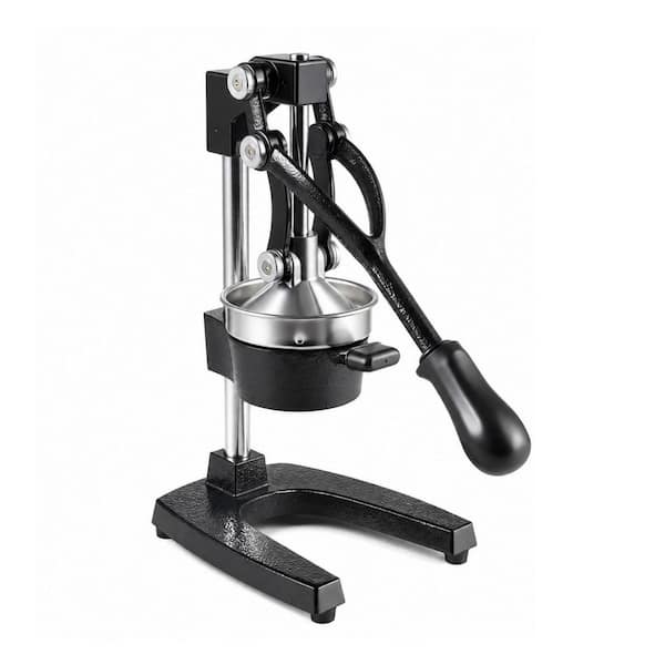 Manual Citrus Juicer Commercial Grade Cast Iron Juice Press with Removable Strainer for Orange Lemon Pomegranate