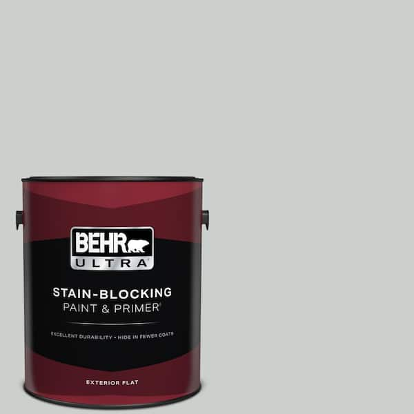 BEHR ULTRA 1 gal. Home Decorators Collection #HDC-MD-06G Sparkling Silver Flat Exterior Paint & Primer