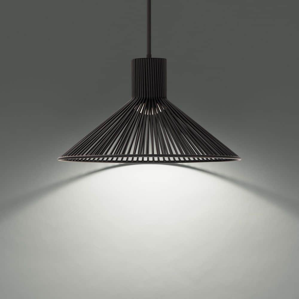 Cappe 21 in. 1-Light Black Integrated LED Pendant Light Selectable 4CCT 2700K-3000K-3500K-4000K price history on PriceWatchPro
