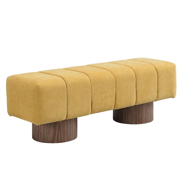 CHRISTOPHER KNIGHT HOME Bronx 50 in. Modern Yellow Upholstered