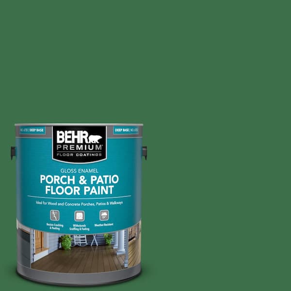 1 gal. #S-H-450 Parsley Sprig Gloss Enamel Interior/Exterior Porch and Patio Floor Paint