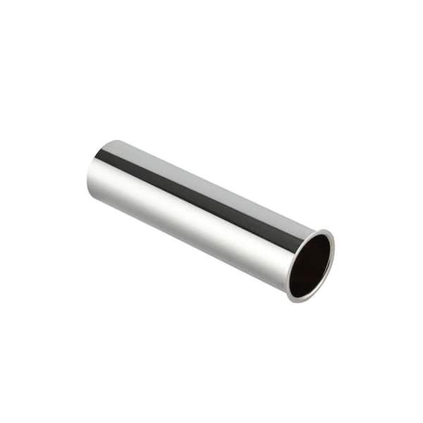 1-1/2in. x 6in. Chrome-Plated Brass Flanged Strainer Sink Drain Tailpiece