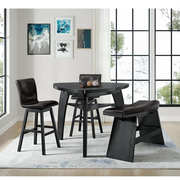 Baltic Dark Espresso Wood PU Bar Bench 1