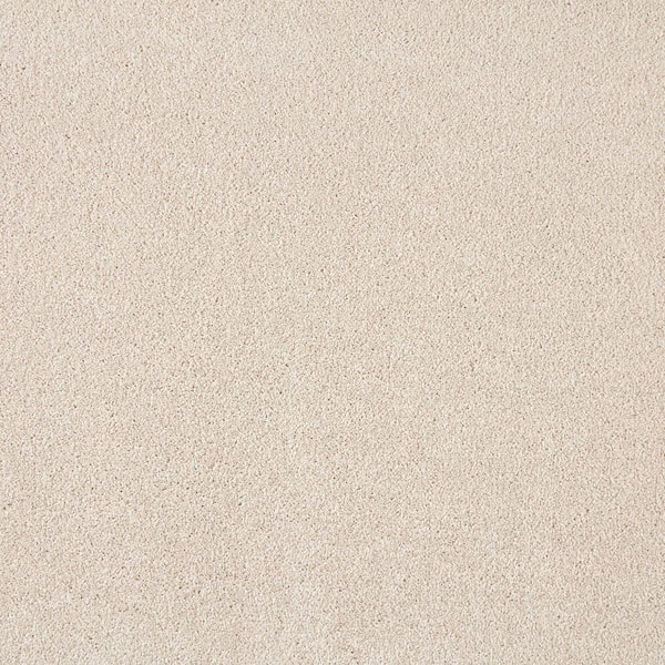 Silver Mane II - Almost White - Beige 65 oz. Triexta Texture Installed Carpet