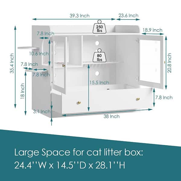 Double decker litter box enclosure sale