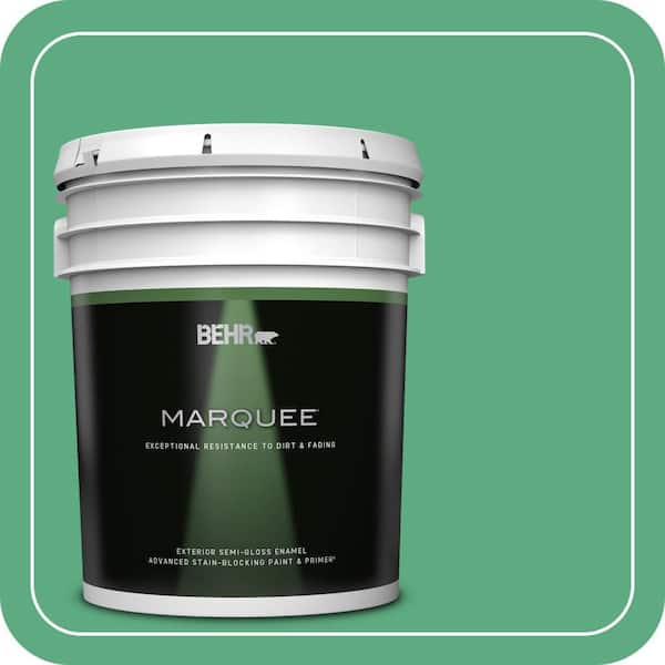 BEHR MARQUEE 5 gal. #T14-4 Edgewater Semi-Gloss Enamel Exterior Paint & Primer