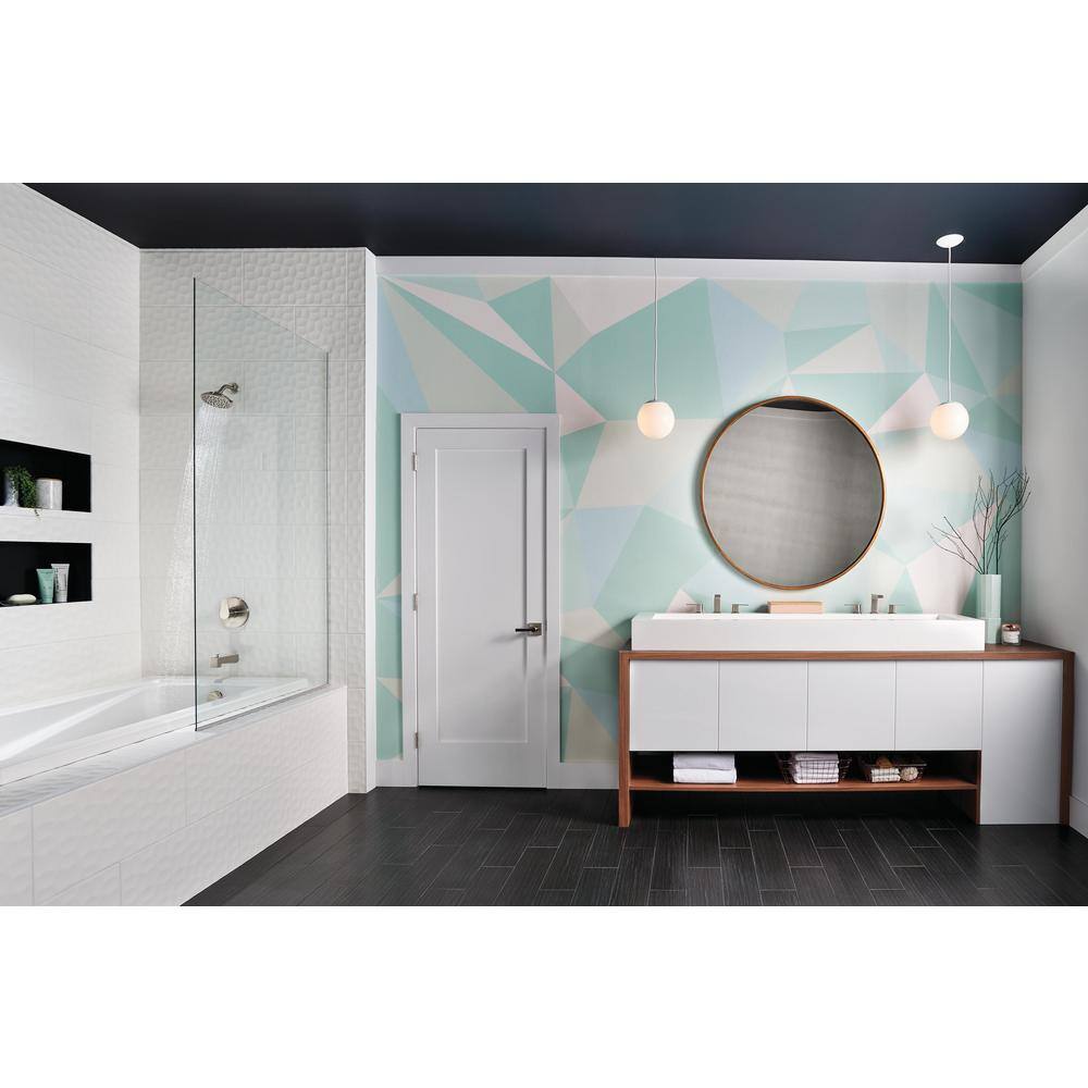 Xander Brushed Nickel Widespread Bathroom Faucet with Drain