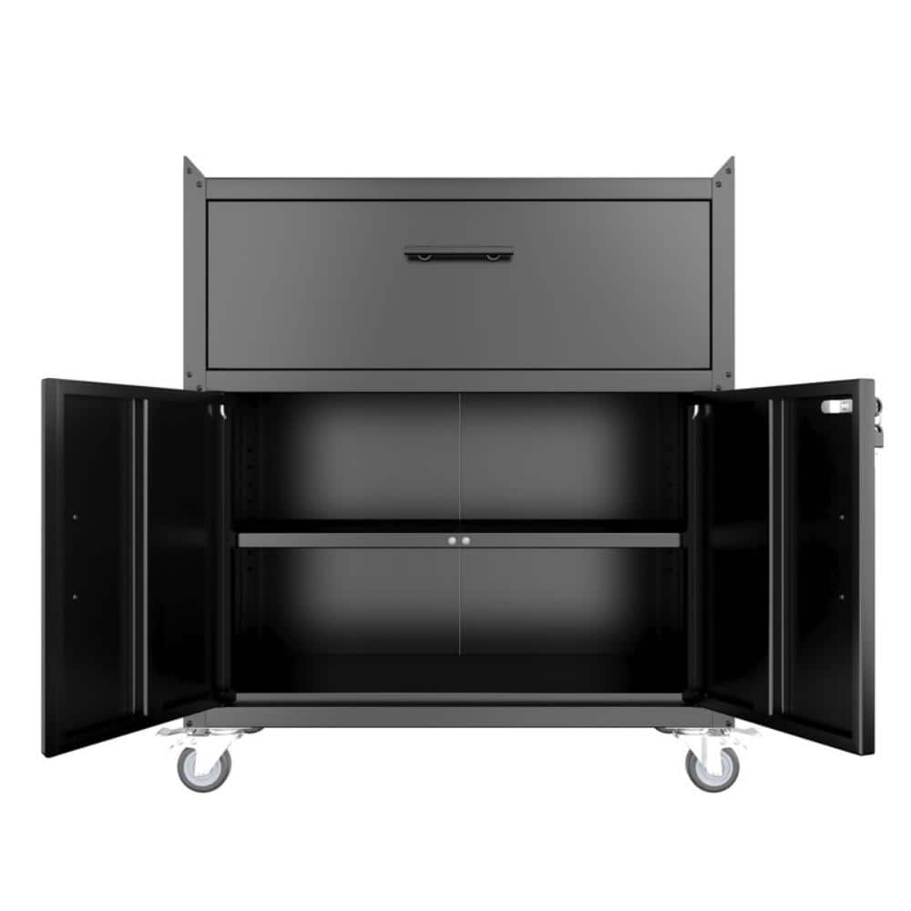 Tool Cabinets with 2 Keys, 2 Doors, 1 Drawer, Adjustable&Movable price history on PriceWatchPro