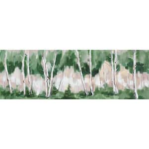 "Woods Invited Me" by Parvez Taj Unframed Canvas Nature Art Print 10 in. x 30 in. .