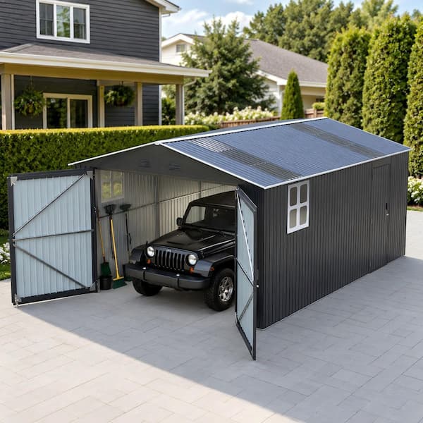 Daheat Cix, 13 ft. W x 20 ft. D, Outdoor Multifuctional Metal Shed
