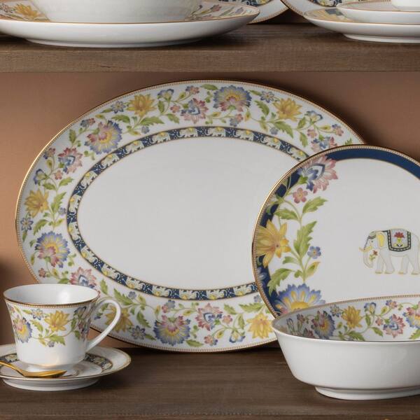 Noritake Tusker Garden 14 in. x 10.25 in. (Multi) Porcelain