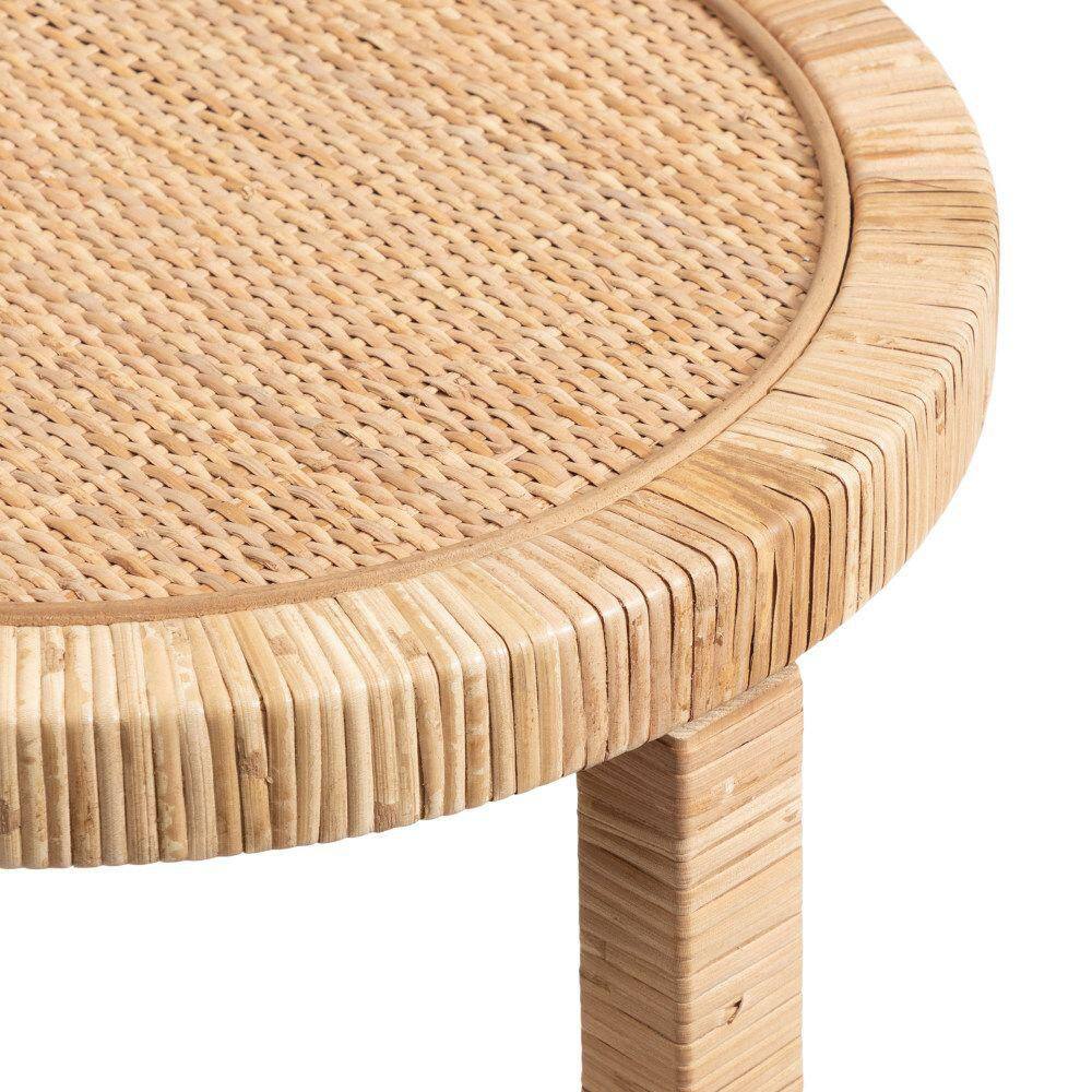Rafina 16 in. Natural Round MDF End Table - thumbnail 5