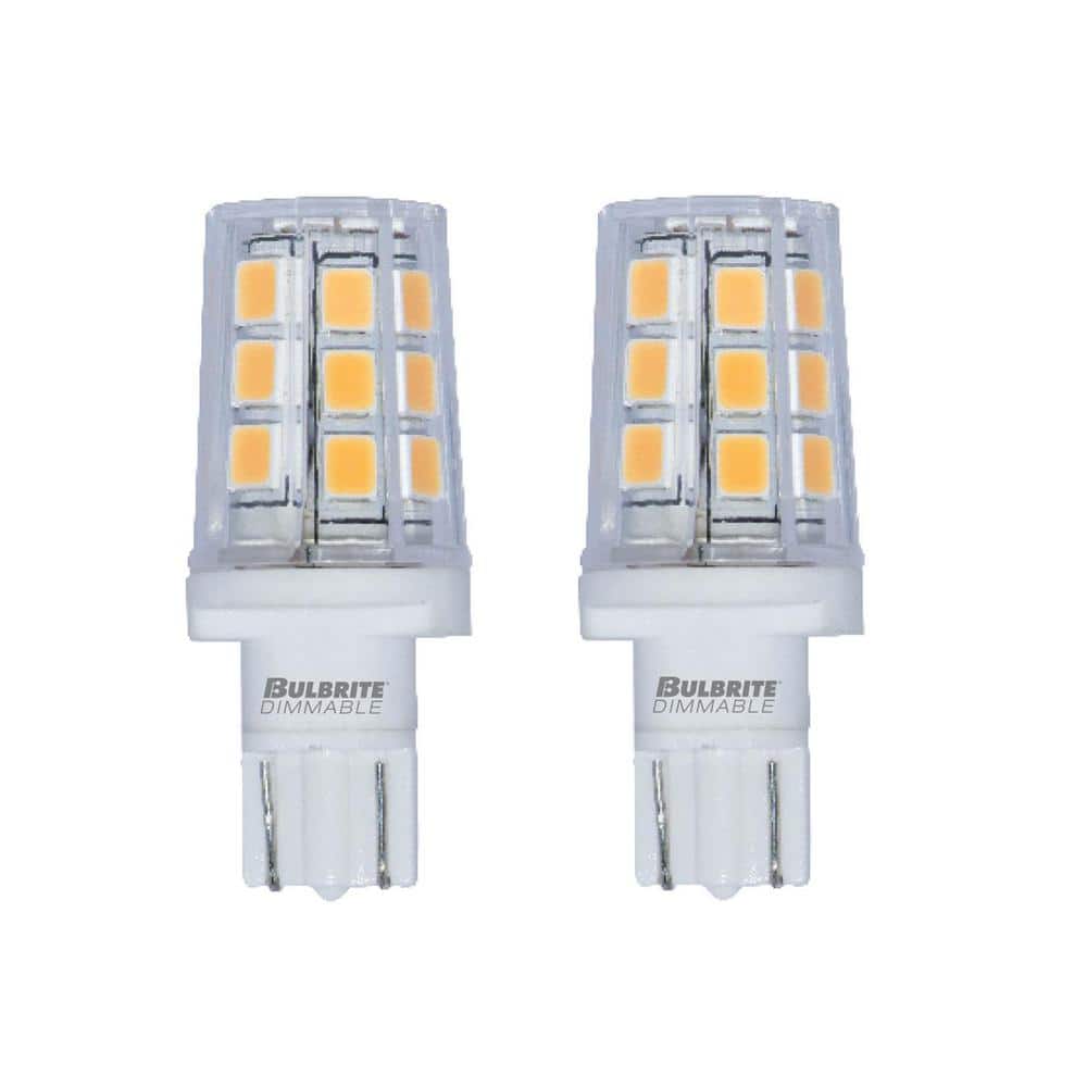 15 - Watt Equivalent Warm White Light T3 (Wedge), Dimmable Clear LED Light 