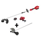M18 FUEL 18 Volt Lithium Ion Brushless Cordless String Trimmer 8.0Ah Kit with M18 FUEL Edger Attachment