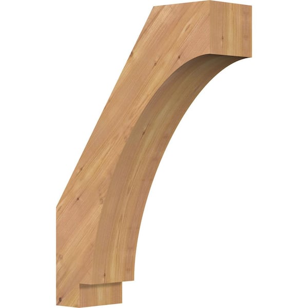 Ekena Millwork 5 1/2"W x 18"D x 26"H Imperial Smooth Knee Brace, Western Red Cedar