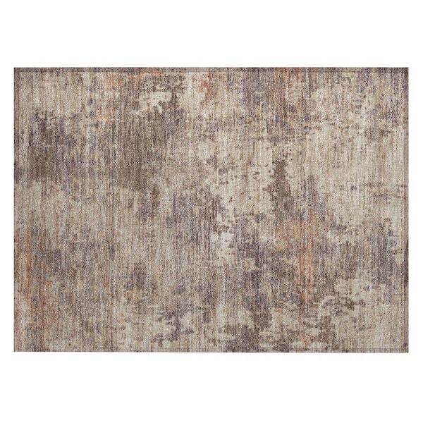 Chantille Machine Washable Indoor/Outdoor Abstract ACN2143 Brown 1 ft. 8 in. x 2 ft. 6 in. Accent Rug