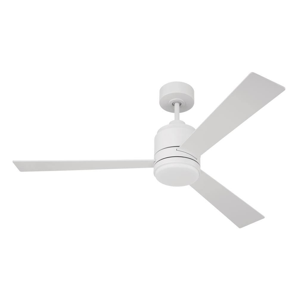 McCoy 52" White Dual Mount Ceiling Fan with LED Light