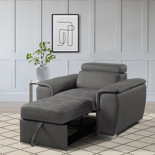 Gray best sale microfiber chair