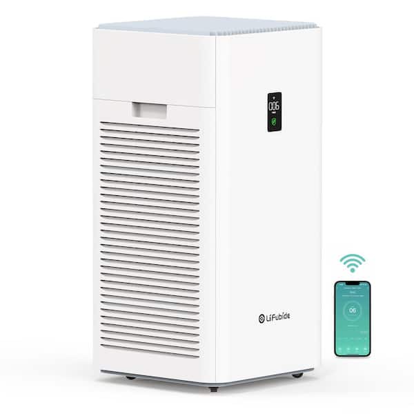 Unbranded 4555 sq. ft. HEPA - True Smart Whole House Air Purifier in White with 2 filters for Pollen, Dust, Wildfire Smoke, Odors